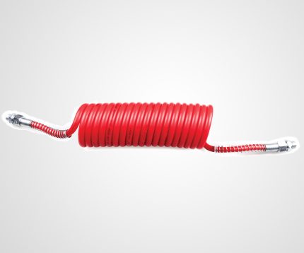 Brake Air Hose Pe (Polyethylene) Red Metal Spring