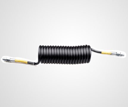 Brake Air Hose Pe (Polyethylene) Black/Yellow Plastic Spring