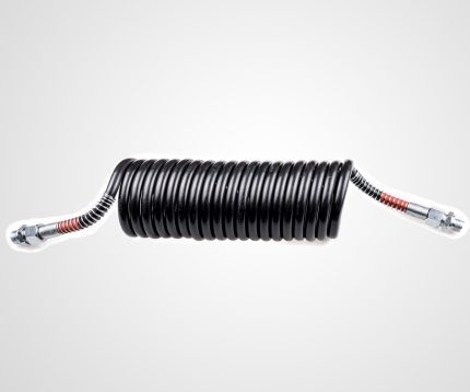 Brake Air Hose Pe (Polyethylene) Black/Red Plastic Spring