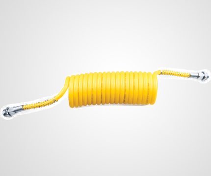Brake Air Hose Pe (Polyethylene) Yellow Metal Spring