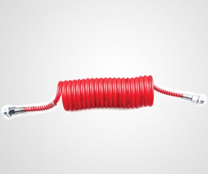 Brake Air Hose Pe (Polyethylene) Red Metal Spring