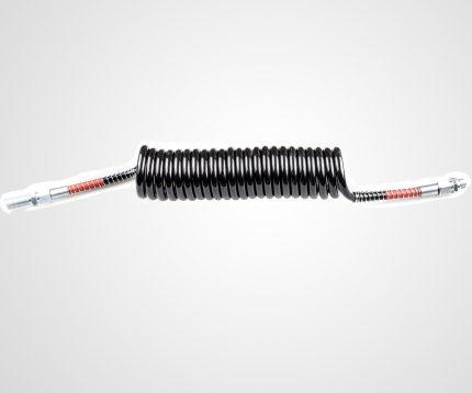 Brake Air Hose Pur (Polyurethane) Black/Red Plastic Spring